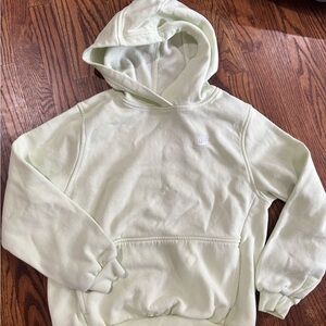 Nike Hoodie Kids XL Light Green Pullover Swoosh Logo Youth Sweatshirt FD3000-303